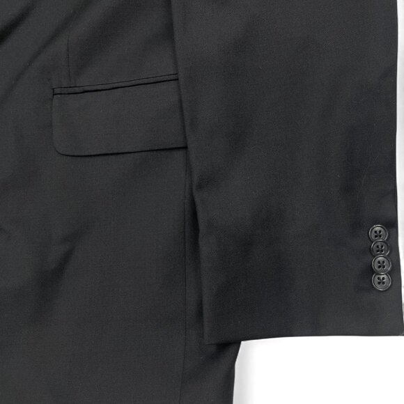 Joseph Abboud Reda Black Wool Blazer Jacket Sports Coat Men's 46L - Picture 3 of 10